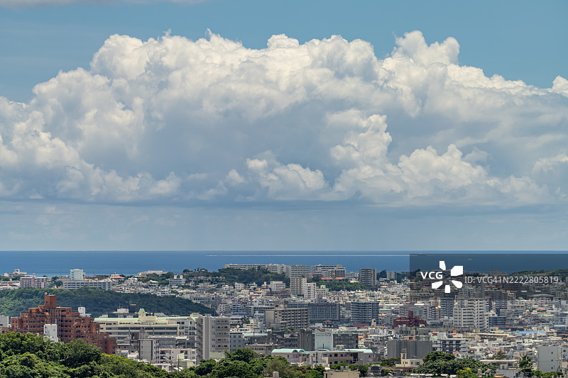 日本冲绳的住宅区图片素材