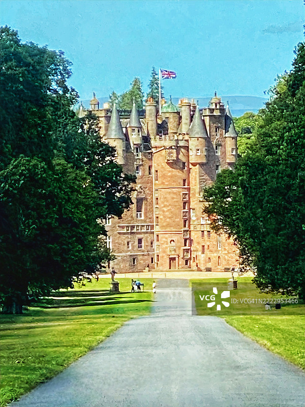 格拉米斯城堡，苏格兰图片素材