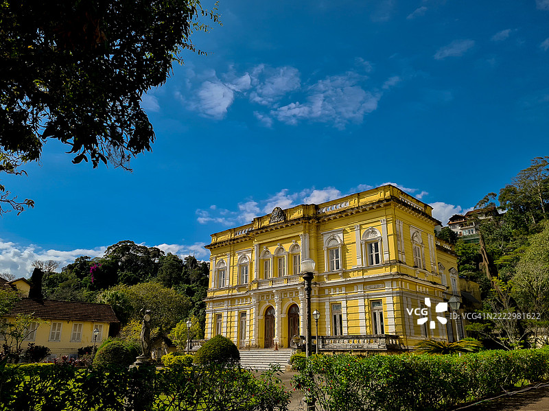 里约热内卢山中的古老帝国城市佩特罗波利斯图片素材