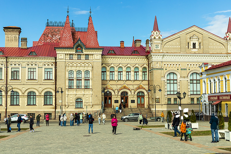 从红场俯瞰国家历史、建筑与艺术博物馆图片素材
