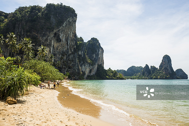 托恩赛海滩，托恩赛湾，奥南，甲米，泰国，亚洲图片素材