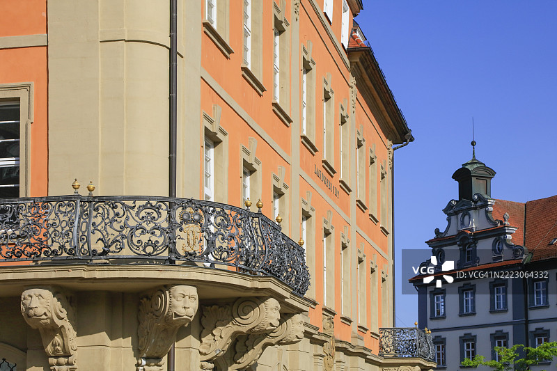 德国巴登-符腾堡州奥斯塔尔布克赖斯埃尔万根地区法院，欧洲图片素材