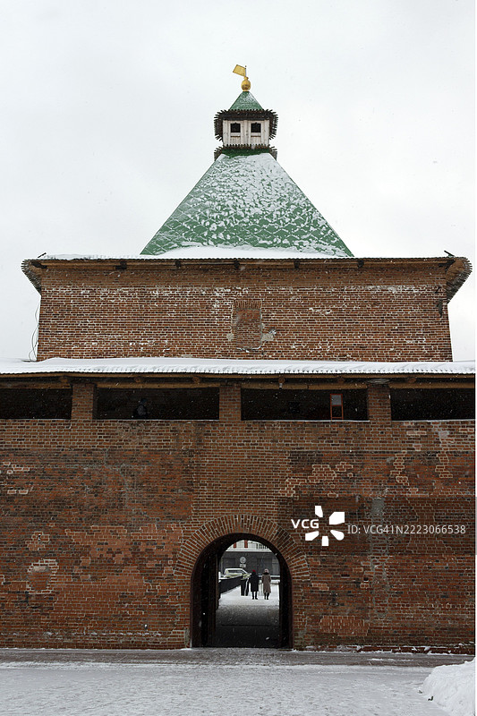 下诺夫哥罗德古克里姆林宫的塔楼图片素材