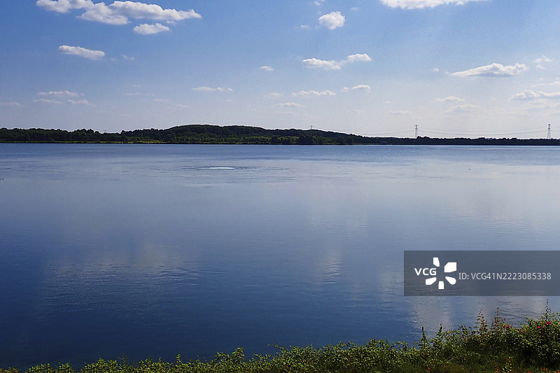 荷兰林堡省罗尔蒙德的森林湖景观图片素材