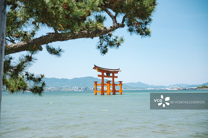 宫岛严岛神社鸟居图片素材