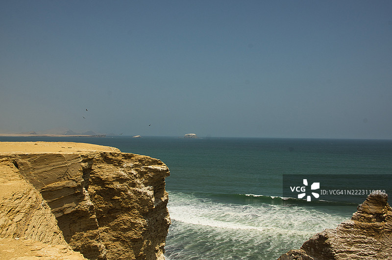 大教堂。帕拉卡斯国家保护区。秘鲁太平洋沿岸图片素材