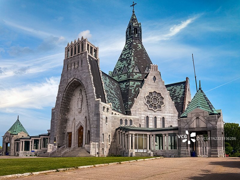 加拿大魁北克省特鲁瓦-里维耶尔市的圣母凯普圣所。图片素材