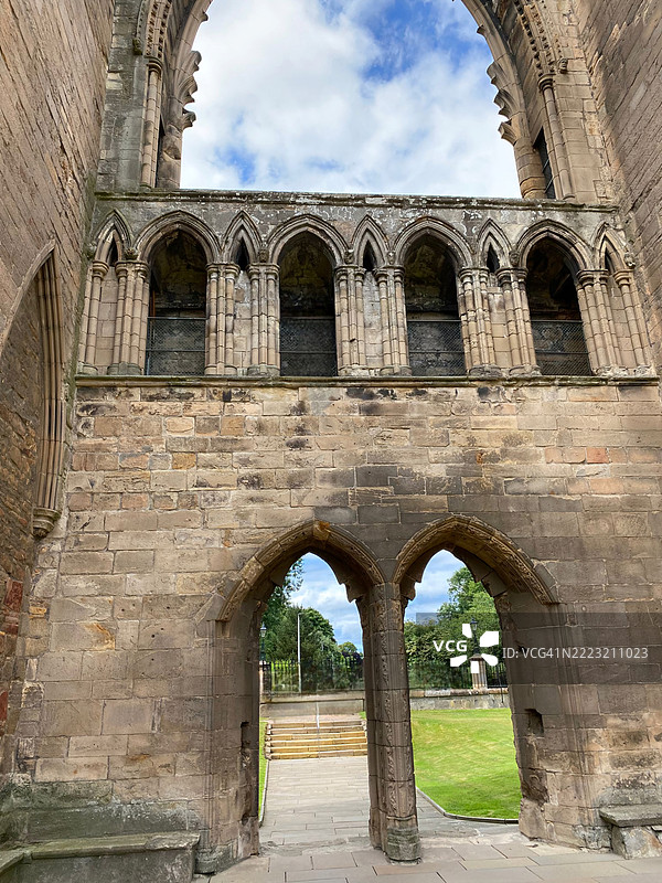 苏格兰埃尔金大教堂的废墟图片素材