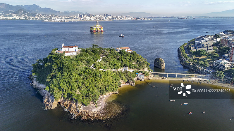 里约热内卢尼特罗伊的博阿维亚根岛图片素材