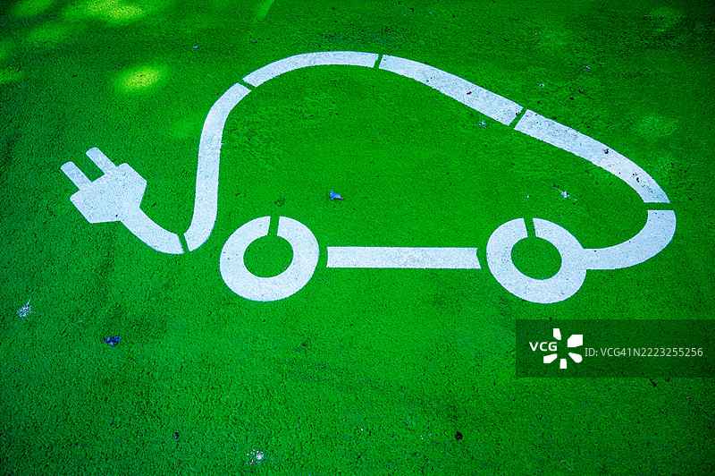 卡斯凯什的电动车充电点图片素材