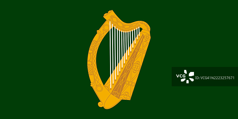 爱尔兰莱因斯特地区的旗帜图片素材