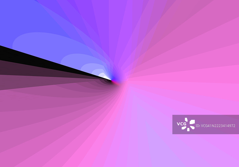 现代抽象背景，粉蓝色调的椭圆形圆圈，带有3D隧道效果。图片素材