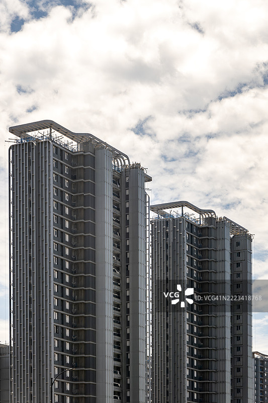 杭州新建高层建筑群图片素材
