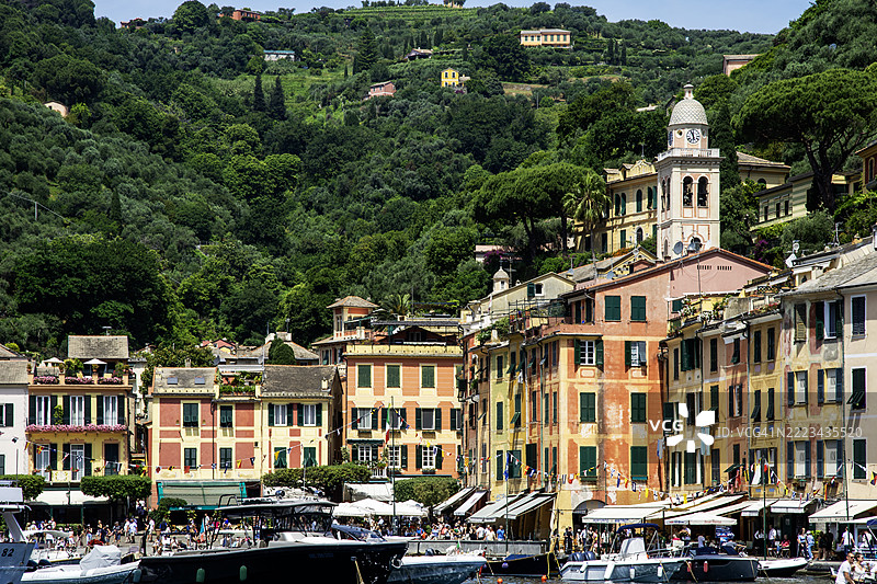 波托菲诺。意大利里维埃拉，利古里亚，热那亚图片素材