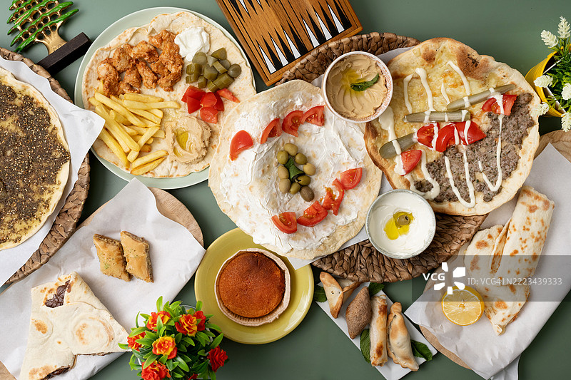 一系列传统黎巴嫩菜肴图片素材