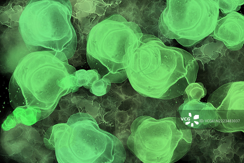 酒精墨水画艺术抽象背景图片素材