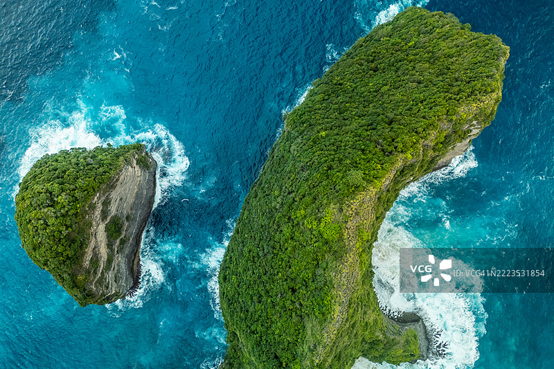 努萨佩尼达的克林京海滩鸟瞰图图片素材