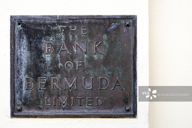 百慕大银行标志，圣乔治，百慕大图片素材