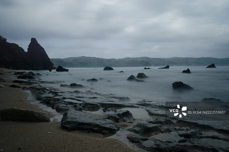 巴斯科，卡加延谷，菲律宾的海洋与天空的美丽景色图片素材