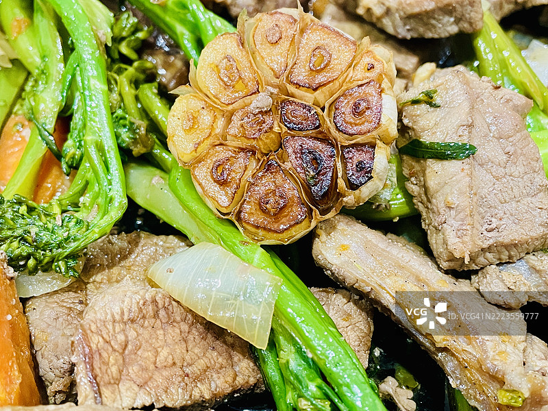 高角度视图的蔬菜，圣克莱尔，新南威尔士，澳大利亚图片素材