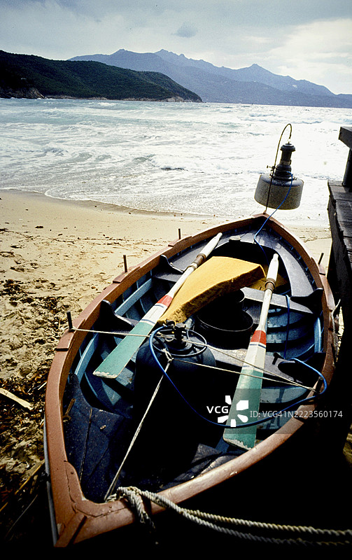 意大利利沃诺波尔图费拉约的海洋与天空的美丽景色图片素材
