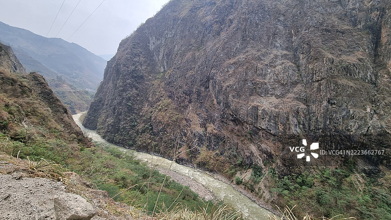 从奥良泰坦博到水电站的道路，马丘比丘图片素材