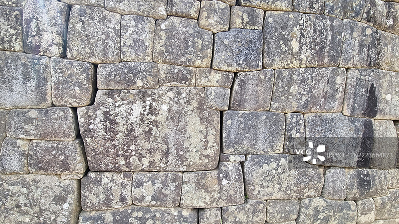 秘鲁马丘比丘神圣城市的印加遗址图片素材