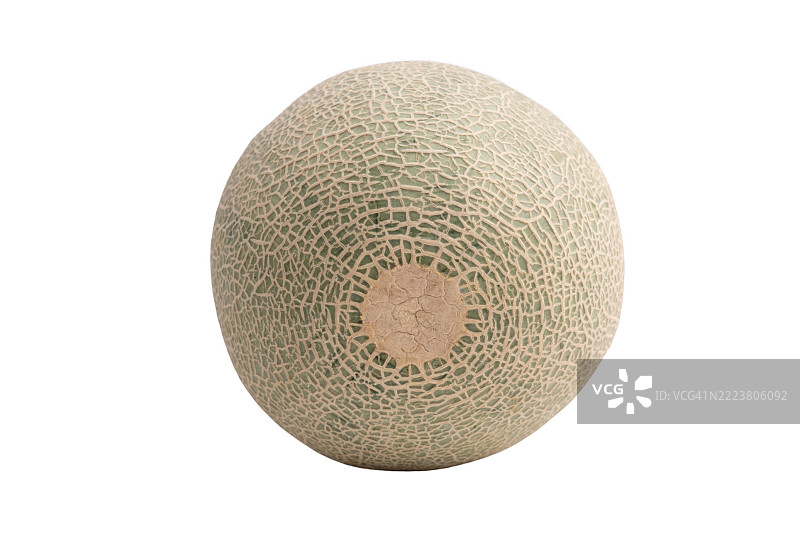 一个带有棕色斑点的绿色哈密瓜图片素材