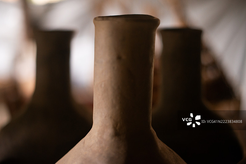 传统陶瓷罐细节图片素材