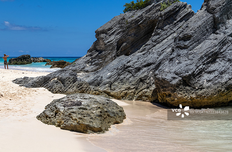 百特斯海滩，百慕大图片素材