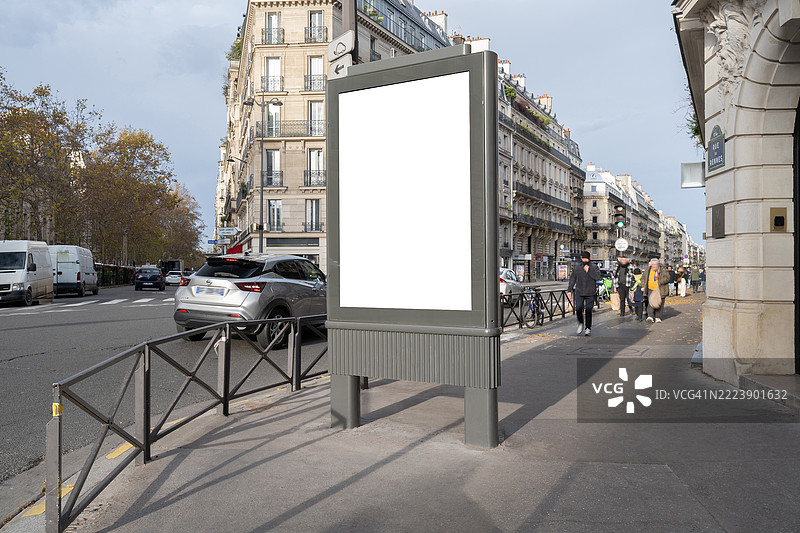 巴黎的广告牌图片素材