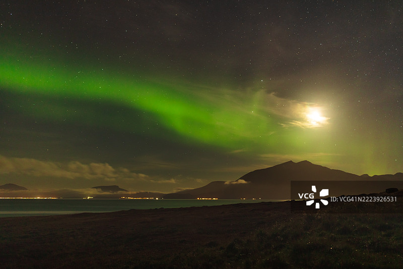 北极光，极光，北极光现象，北方光图片素材
