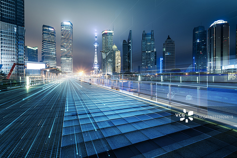 城市网络技术，大数据概念图片素材