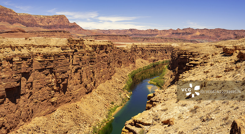 亚利桑那州马尔布峡谷附近的科罗拉多河图片素材