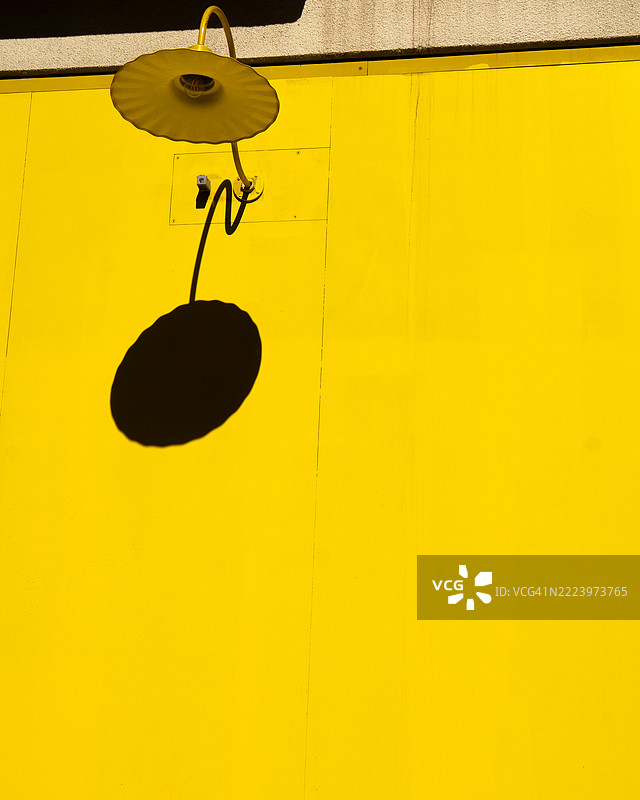 丹佛，科罗拉多州，美国的黄色墙壁全景照片图片素材