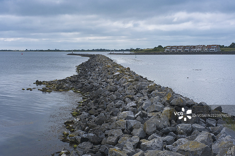 俯瞰格雷维林根湖，西欧最大的内陆盐水湖，位于荷兰的泽兰省和南荷兰省。图片素材