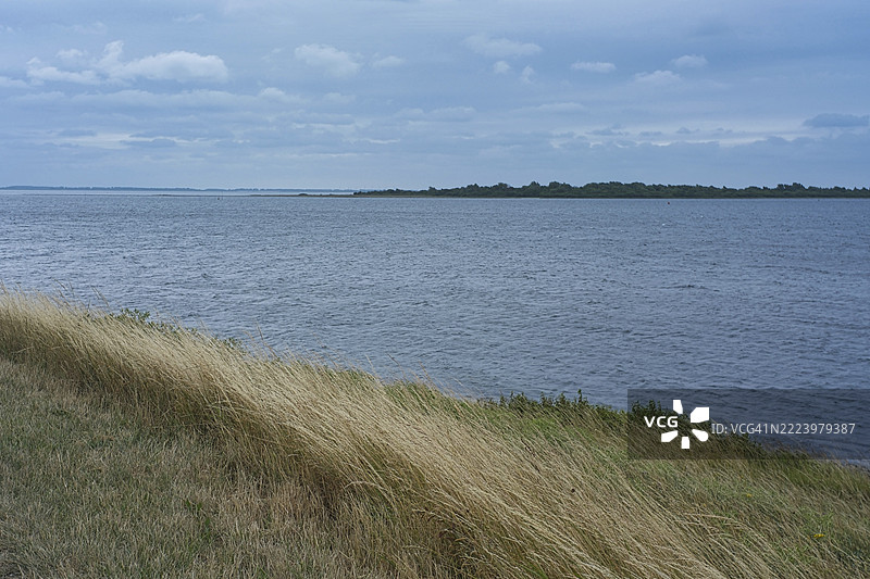 俯瞰格雷维林根湖，西欧最大的内陆盐水湖，位于荷兰的泽兰省和南荷兰省。图片素材