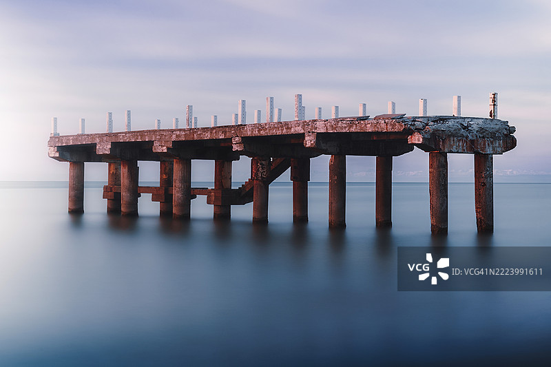 乔治亚州海上桥梁与天空的景观图片素材