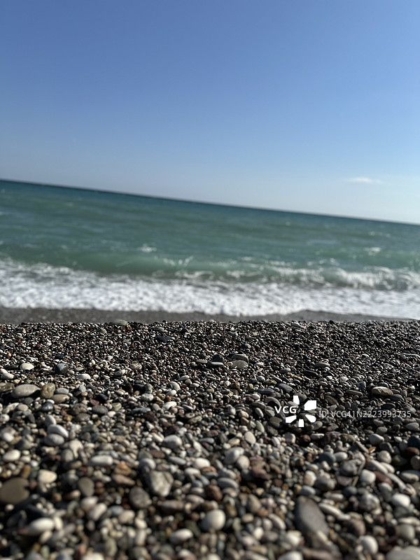 土耳其清澈天空下的海景图片素材