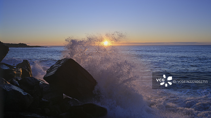 悉尼，新南威尔士，澳大利亚的日落海景图片素材