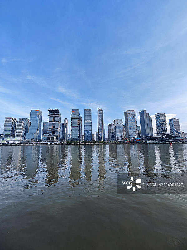 中国杭州的全景城市天际线，广州，广东，中国图片素材