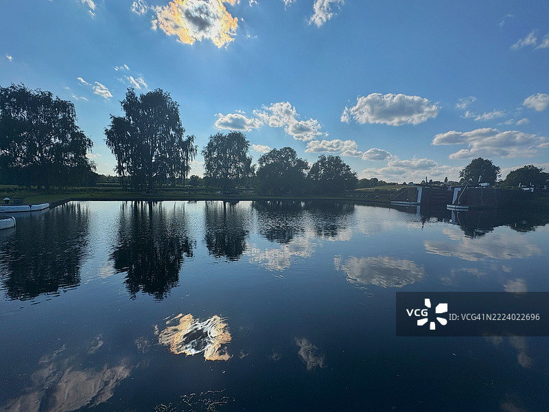 诺尔锁，格兰联盟运河，索利哈尔图片素材