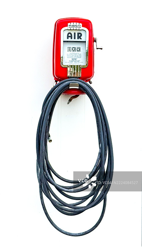 复古加油站空气泵图片素材