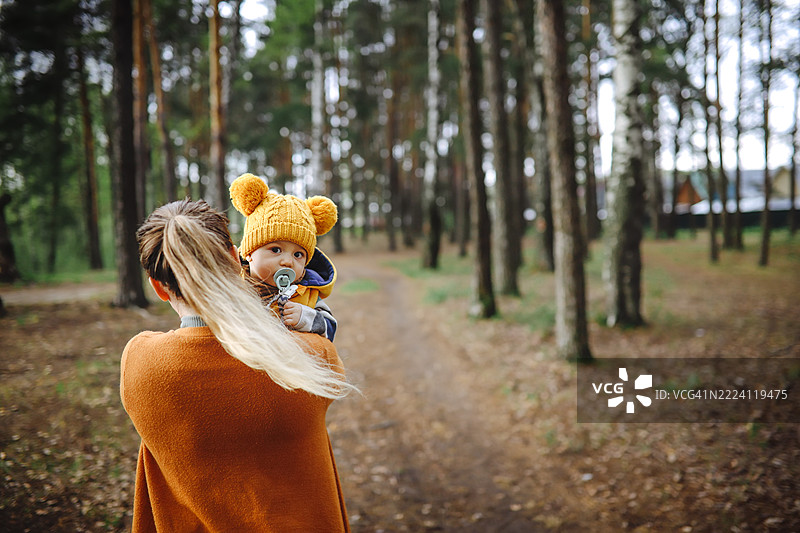 树木疗法课程 - 母体皮质醇水平在松树间降低图片素材