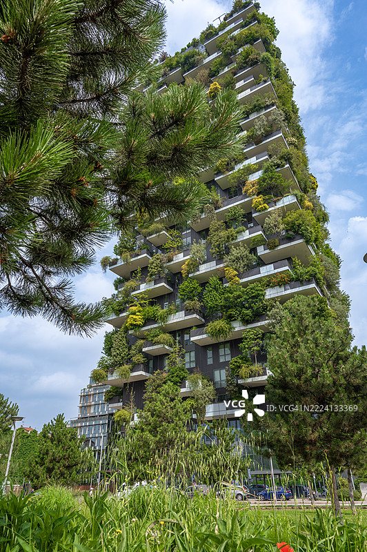 博斯科垂直森林图片素材