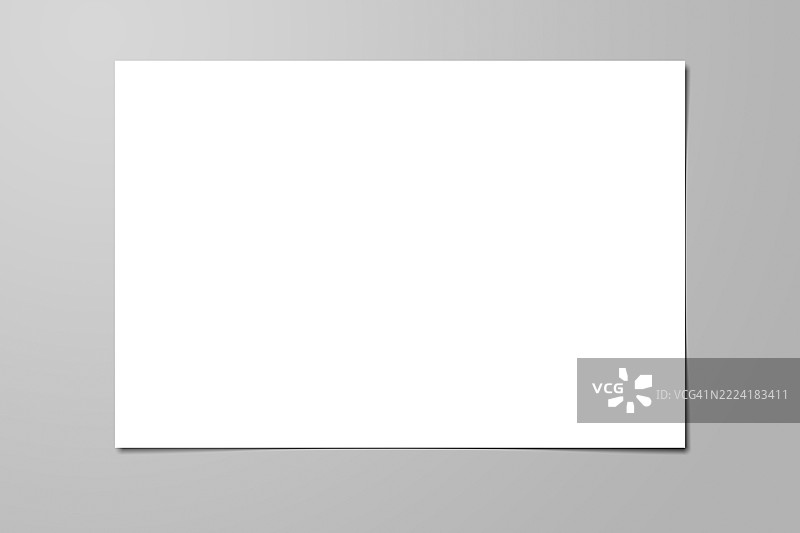 灰色背景的空白纸张图片素材