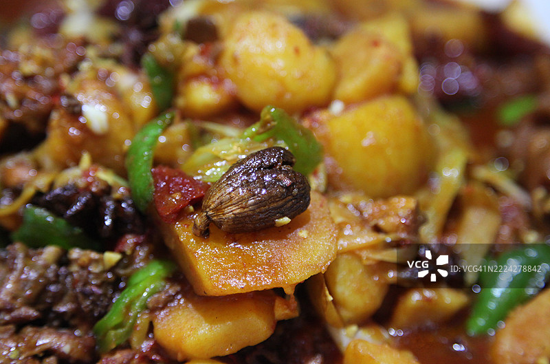 新疆大盘鸡，中国图片素材