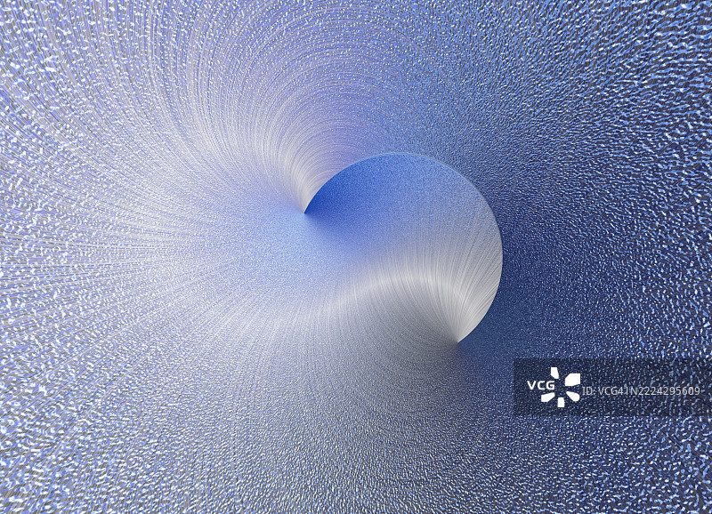 抽象的3D背景，水波在椭圆运动中形成漩涡。图片素材