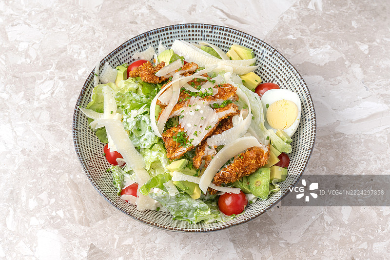 凯撒鸡肉沙拉图片素材