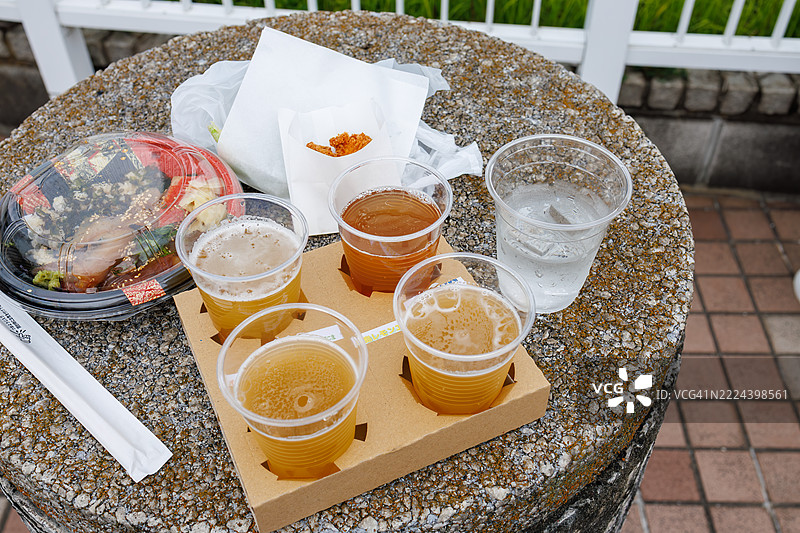 小笠原群岛的地方啤酒比较。图片素材